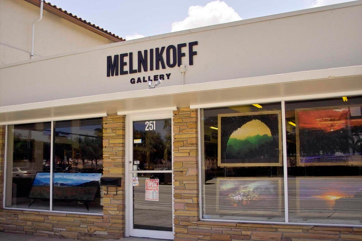 MELNIKOFF Дайджест. Именная галерея MELNIKOFF в «городе миллионеров» Бока Ратон в Южной Флориде — одном из самых дорогих мест в мире по стоимости арендной платы. Галерея площадью 160 квадратных метров, была открыта в 2005 году компанией Melnikoff, Inc.