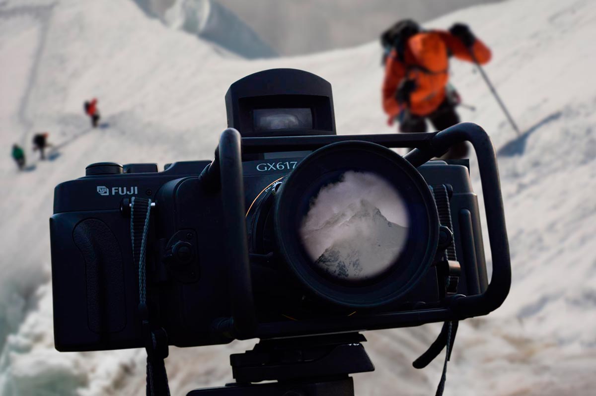 MELNIKOFF Дайджест. Отражение вершины К2 в объективе панорамной фотокамеры Fuji GX617 Professional Сергея Мельникофф, aka MFF.